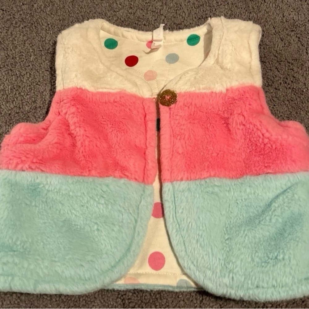 Colorful Fleece Vest for Kids